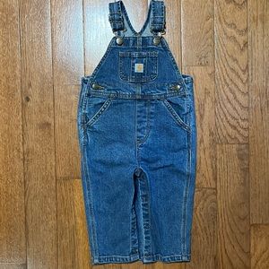 Carhartt baby denim overall bibs size 12 months